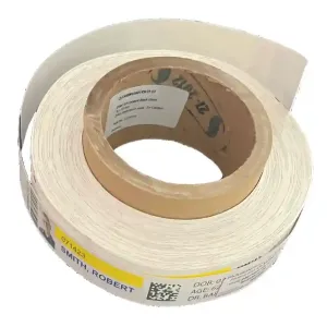 Inkjet Armbänder Papier glänzend, (BxH)25x250mm (1″10″) rechteckig, Kern:51mm ø127mm, 500 Armbänder/Rolle